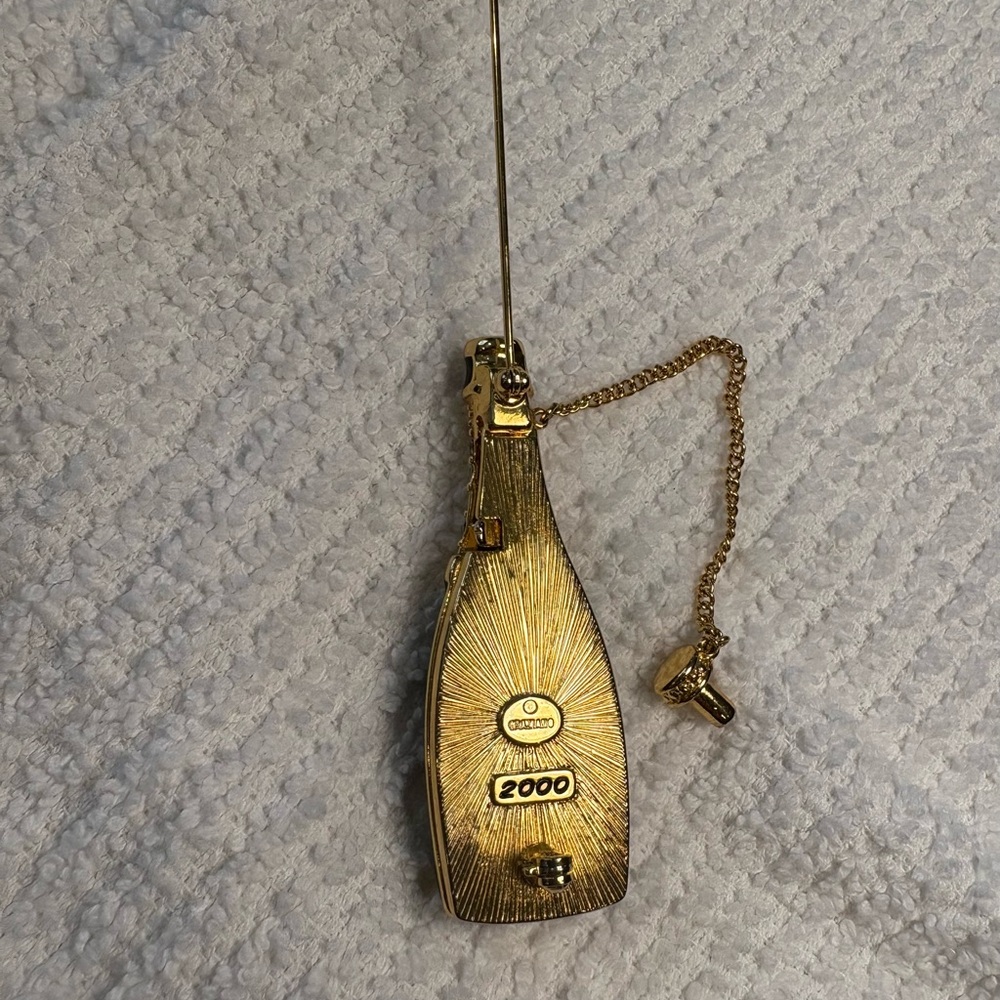 Vintage 2000 Grand Night Champagne Bottle Brooch by RJ Graziano - Picture 4 of 7